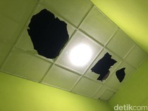 Dampak Ledakan SPBU Gedong Tengen: Plafon SD Jebol, Dinding KUA Retak