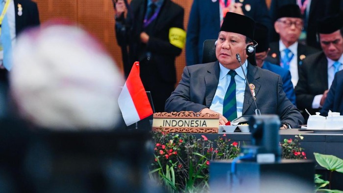 Presiden Prabowo Subianto saat KTT ASEAN di KLCC, Malaysia, seperti dikutip Biro Sekretariat Presiden, Selasa (27/5/2025).