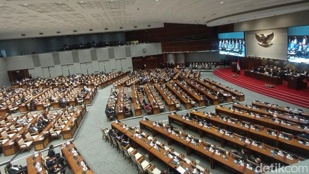 Sidang paripurna DPR RI, Selasa (27/5/2025). (Dwi Rahmawati/detikcom).