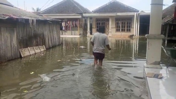 Banjir rob menerjang Desa Saobi, Kecamatan/Pulau Kangayan, Sumenep merendam pemukiman wwarga hingga 4 hari. Aktivitas warga lumpuh total