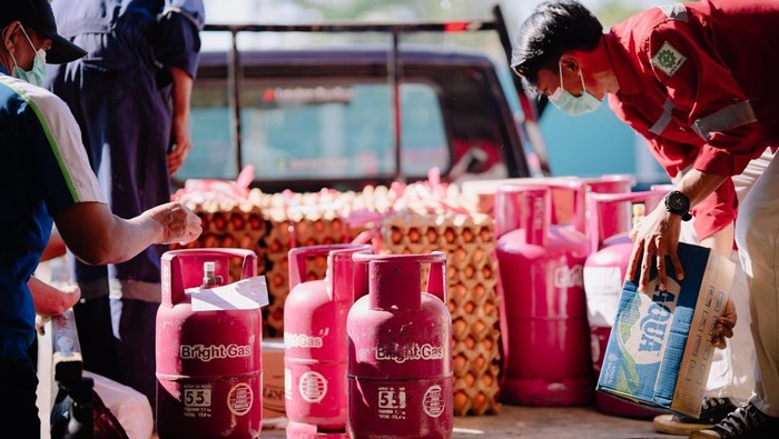 Bantuan yang disalurkan Pertamina Patra Niaga Sumbagsel untuk korban gempa Bengkulu.