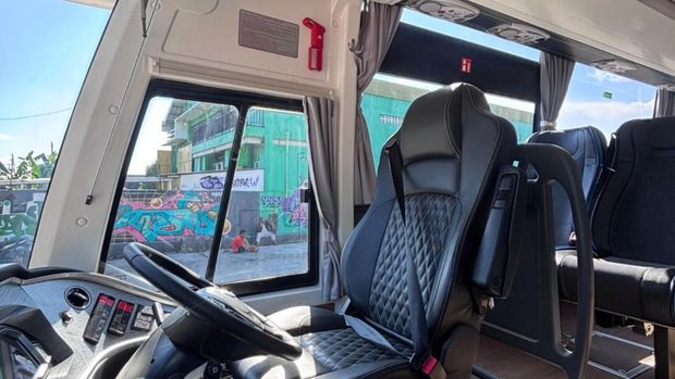Bus listrik PO Sumber Alam