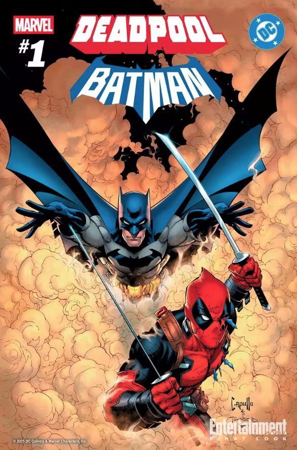 Cover komik Deadpool/Batman.