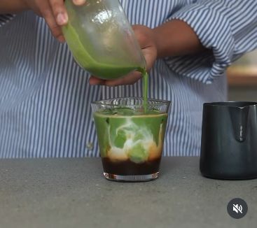 dirty matcha jadi menu baru yang populer di kafe