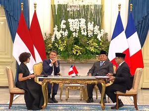 Menteri Ekraf Teken Kerja Sama dengan Prancis di Depan Prabowo-Macron