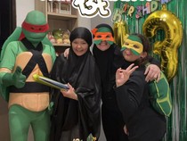 Indra Bekti Totalitas Jadi Raphael Si Kura-Kura Ninja Saat Ultah Dafni