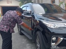 Penampakan Mobil Wabup Klaten Meleyot Tertabrak Bus Sugeng Rahayu