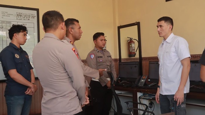 Kunjungan wakaposko presisi Polri di Polres Blitar