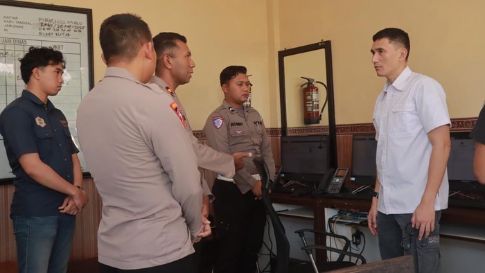 Kunjungan wakaposko presisi Polri di Polres Blitar.