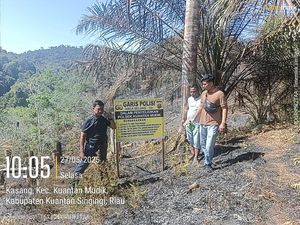 2 Ha Lahan di Hutan Lindung Kuansing Riau Dibakar, 3 Pelaku Ditangkap