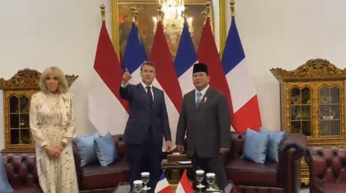 Momen Presiden Prancis Macron tanya lukisan I Gusti Nugrah Rai