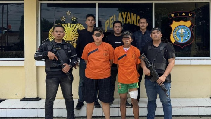 Pelaku pembunuhan tauke sawit saat ditangkap