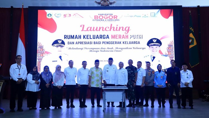 Peluncuran Rumah Keluarga Merah Putih di Kabupaten Bogor