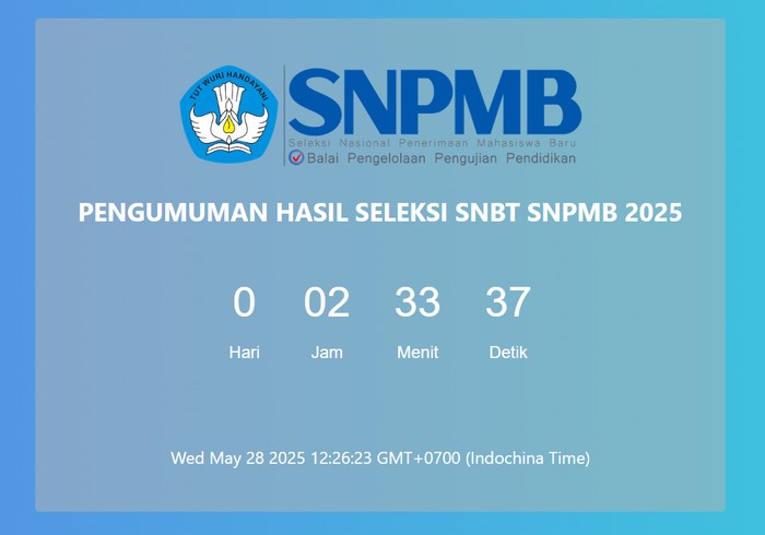 Pengumuman UTBK SNBT 2025