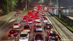 Merah! Jalan Sudirman Jaksel Macet Parah