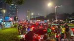 Merah! Jalan Sudirman Jaksel Macet Parah