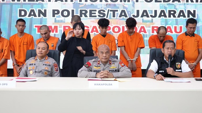 Tim Raga Polda Riau menangkap puluhan tersangka selama 2 pekan Operasi Premanisme