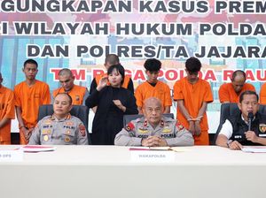 2 Pekan Operasi Premanisme, Tim Raga Polda Riau Bekuk Puluhan Tersangka