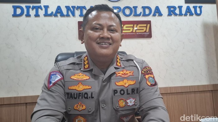 Dirlantas Polda Riau Kombes Taufiq Lukman. (Raja Adil Siregar/detikSumut)