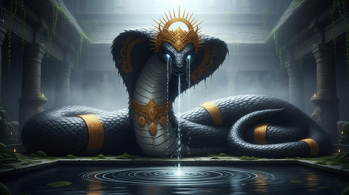 Ilustrasi dewa ular