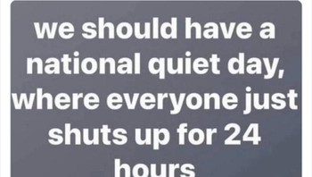 Kita butuh hari di mana orang diam selama 24 jam. Ada yang komen buat ini jadi wacana tiap minggu. Foto: introvertsmemes via Bored Panda