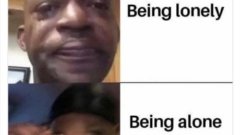 Tidak mau kesepian tapi suka sendirian. Foto: introvertsmemes via Bored Panda  
