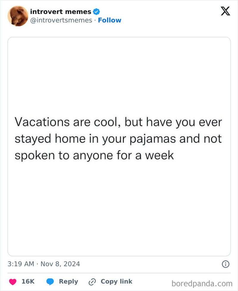 Kumpulan meme berikut ini pasti relate buat kaum introvert. Siapa yang introvert dan merasakan hal yang sama, coba absen di kolom komentar.