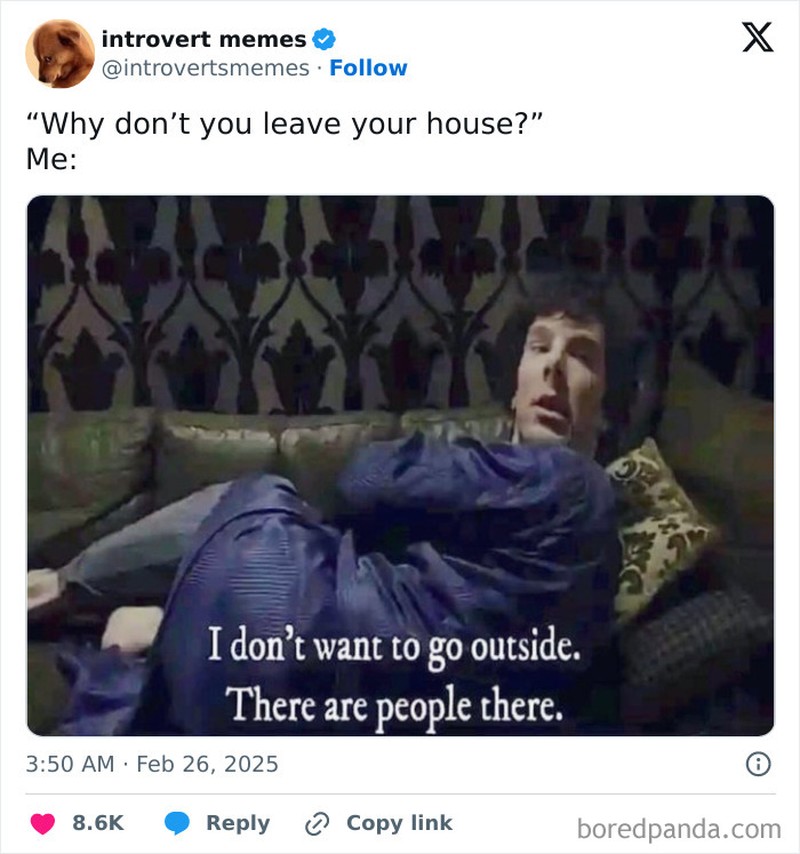 Kumpulan meme berikut ini pasti relate buat kaum introvert. Siapa yang introvert dan merasakan hal yang sama, coba absen di kolom komentar.