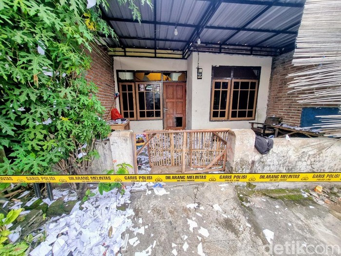 Lokasi ledakan petasan di Ponorogo