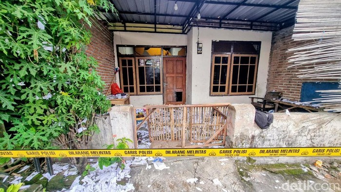 Lokasi ledakan petasan hingga melukai lima korban.