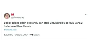 Netizen pun banyak yang menuliskan permintaan ke Bobby. Foto: X/simmyymy