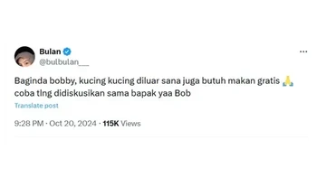 Para babu minta keringanan untuk kasih makan majikannya. Foto: X/bulbulan___