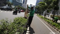 Pergantian tanaman dilakukan dalam rangka perawatan rutin di lokasi. 