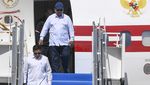 Momen Prabowo Tiba di YIA Jelang Kunjungan Macron ke Akmil dan Borobudur