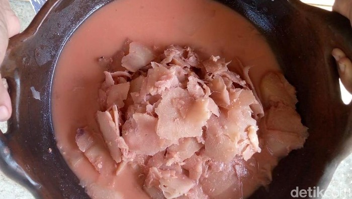 Penampakan gudeg bonggol gedhang yang saat ini menjadi Warisan Budaya Tak Benda (WBTb), Kamis (29/5/2025).