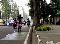 Pesan Polisi untuk Pesepeda di Bandung