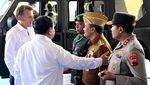 Suasana Penyambutan Presiden Prancis Macron di Akmil Magelang