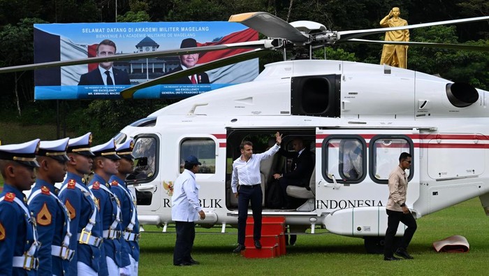 Prabowo dan Macron di Akmil Magelang