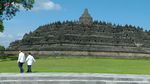 Prabowo dan Macron Kunjungi Borobudur