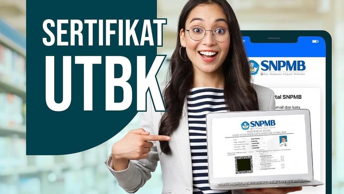 Sertifikat UTBK sudah bisa diunduh peserta, begini caranya.