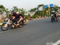 Viral Ibu Boncengkan 2 Anak Tertabrak Pebalap Liar di Pekalongan