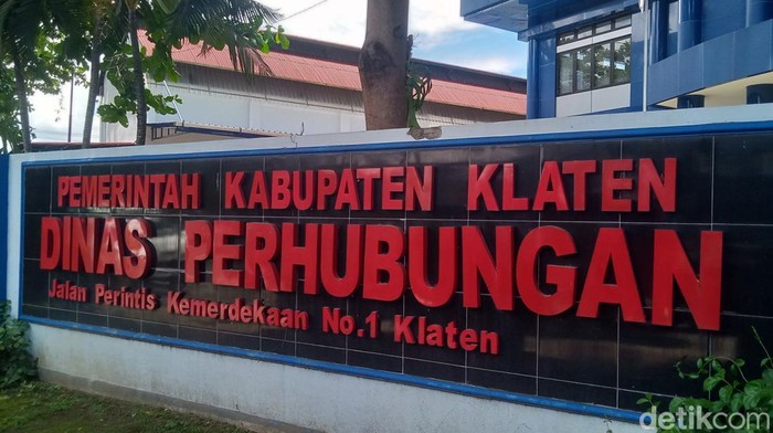 Kantor Dinas Perhubungan Klaten, Jumat (30/5/2025).