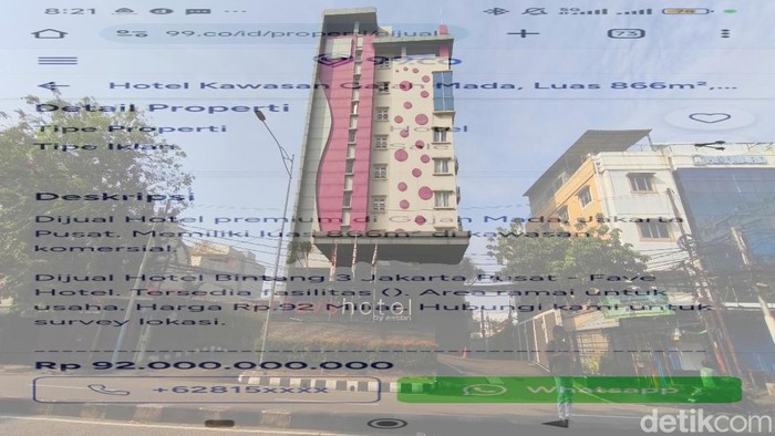 Foto double exposure hotel yang dijual murah di Jakarta, Jumat (30/5/2025). Industri perhotelan di Jakarta tengah menghadapi masa sulit. Banyak hotel mengalami penurunan okupansi dan merugi sehingga sejumlah gedung hotel dijual dengan harga cepat dan murah.