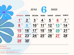 Kalender Hijriah Hari Ini 2 Juni 2025 Lengkap Daftar Hari Besar Islam