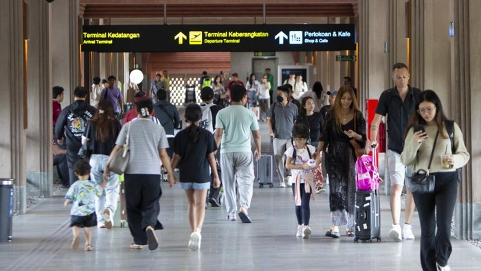 Kepadatan penumpang di Bandara Internasional I Gusti Ngurah Rai, Badung, Bali. (Dok. Bandara Ngurah Rai)