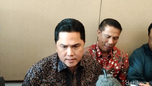 Ketua Umum PSSI, Erick Thohir dan Sekjen Yunus Nusi di Jimbaran, Badung, Jumat (30/5/2025).