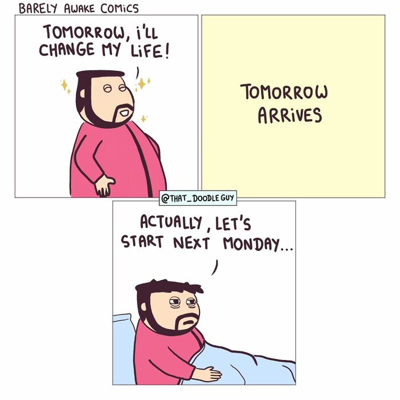 Untuk kalian yang sedang banyak pikiran, semoga sederet komik lucu ini bisa membuat harimu lebih berwarna.