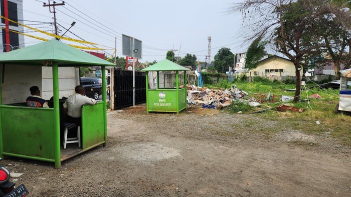 Lahan BMKG di Tangsel yang kini telah steril dari penguasaan ormas GRIB Jaya (Adrial/detikcom)