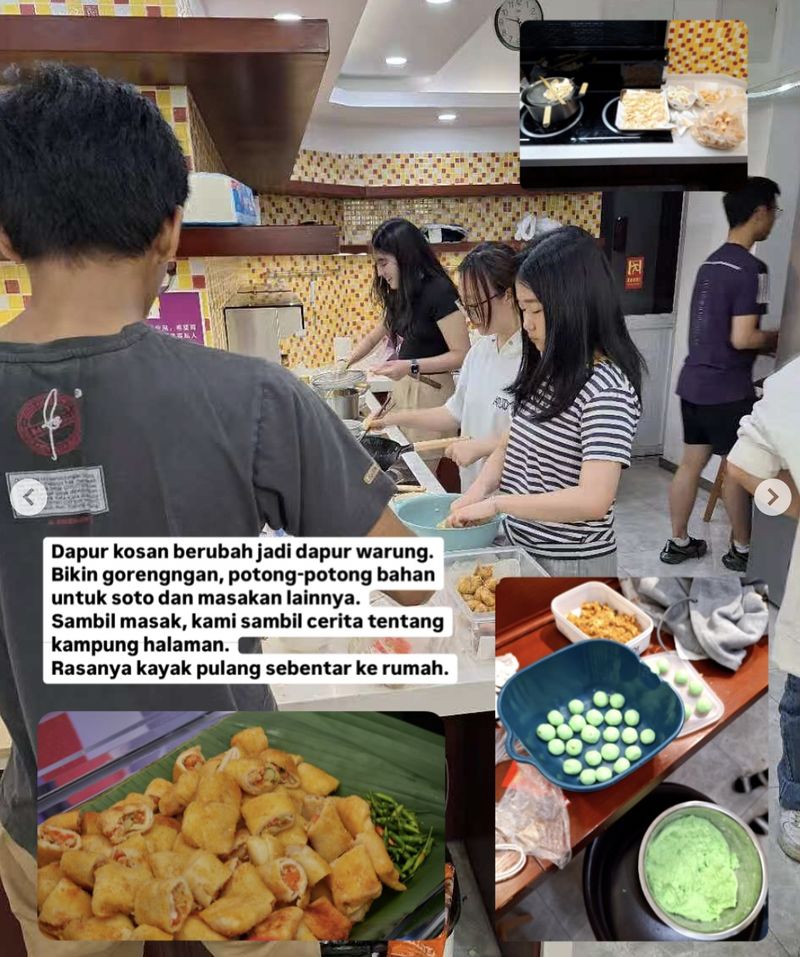 Mahasiswa Indonesia di China Jual Jajanan Gerobakan, Ramai Diserbu Warga Lokal!