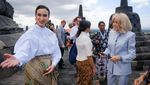 Potret Menpar Widiyanti Bersama Ibu Negara Prancis di Candi Borobudur